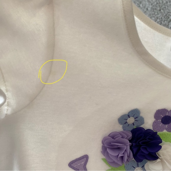 Gymboree Girls size 7 Spring Outfit Lavender Purple Short Sleeves Leggings - Picture 8 of 13